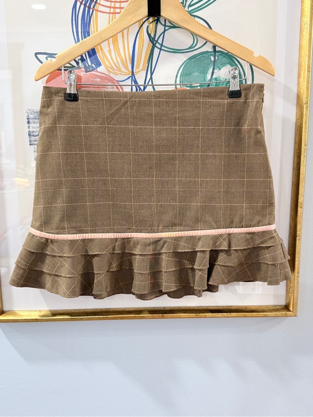 Speechless Y2K Plaid Ruffle Mini Skirt Size 11